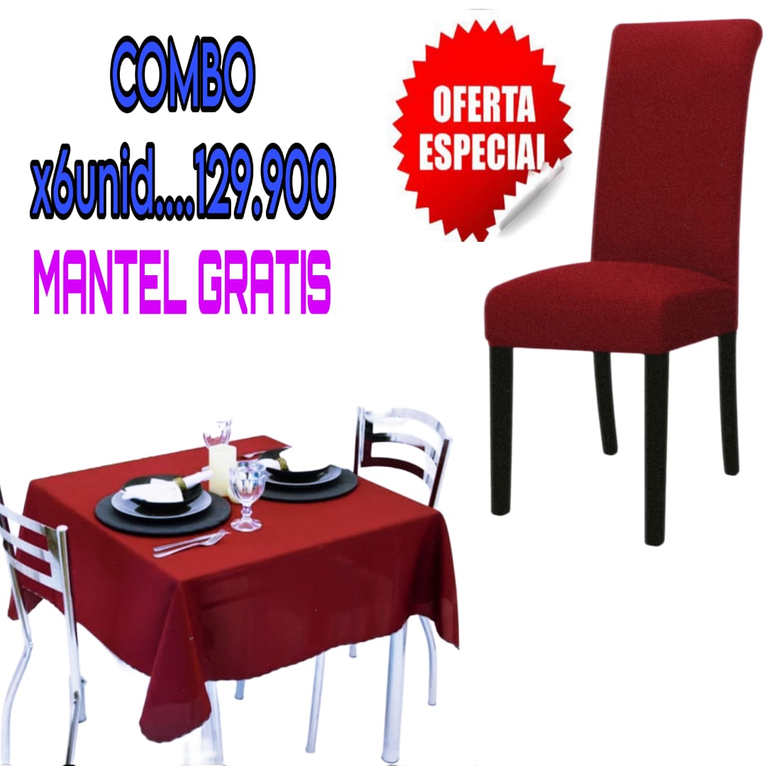 PROMOCION EN FUNDAS PARA SILLAS DE COMEDOR 5/5⭐️⭐️⭐️⭐️⭐️