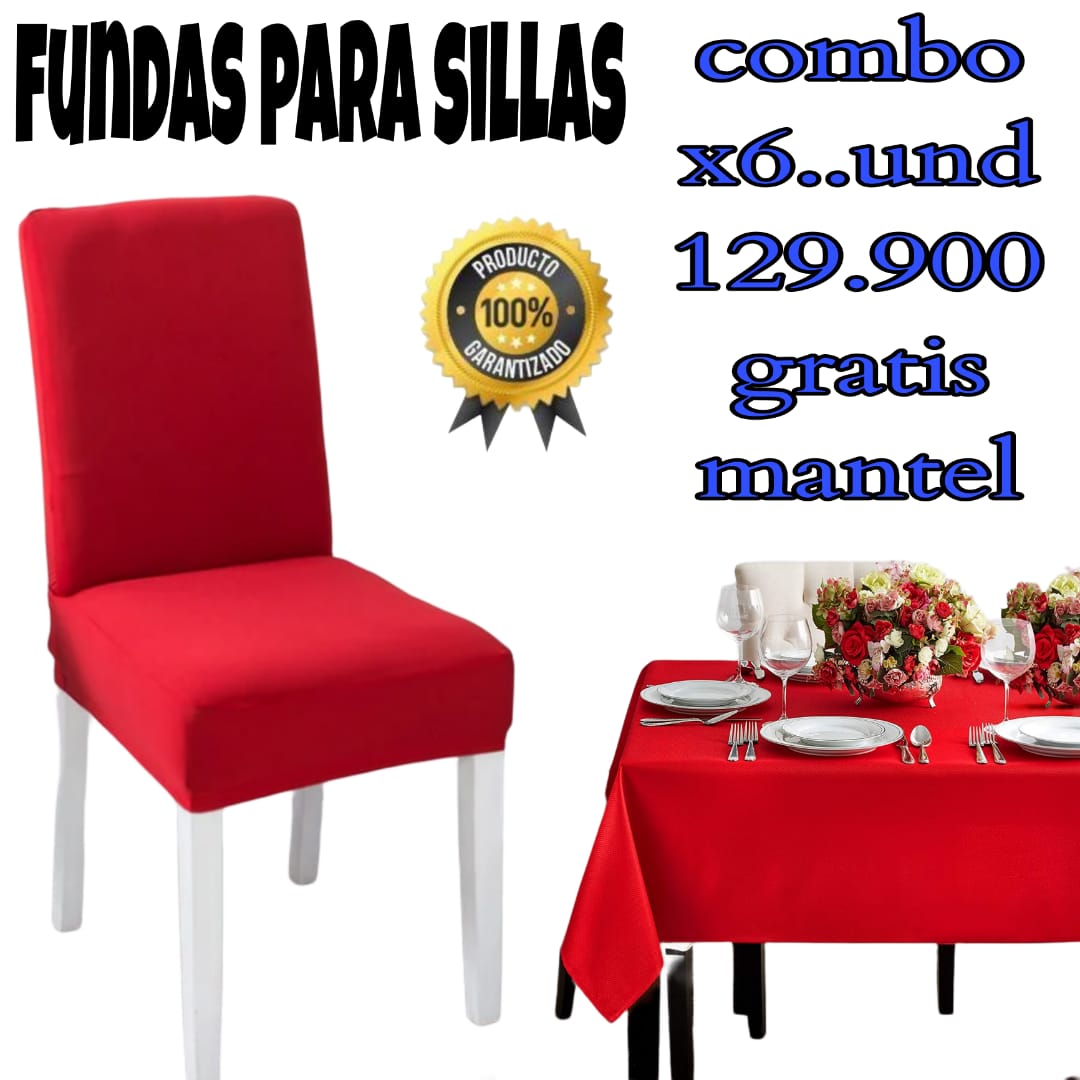 PROMOCION EN FUNDAS PARA SILLAS DE COMEDOR 5/5⭐️⭐️⭐️⭐️⭐️