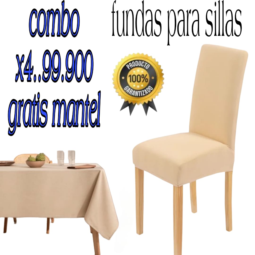 PROMOCION EN FUNDAS PARA SILLAS DE COMEDOR 5/5⭐️⭐️⭐️⭐️⭐️