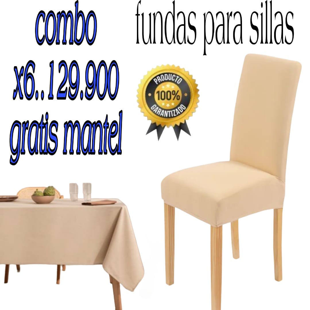 PROMOCION EN FUNDAS PARA SILLAS DE COMEDOR 5/5⭐️⭐️⭐️⭐️⭐️