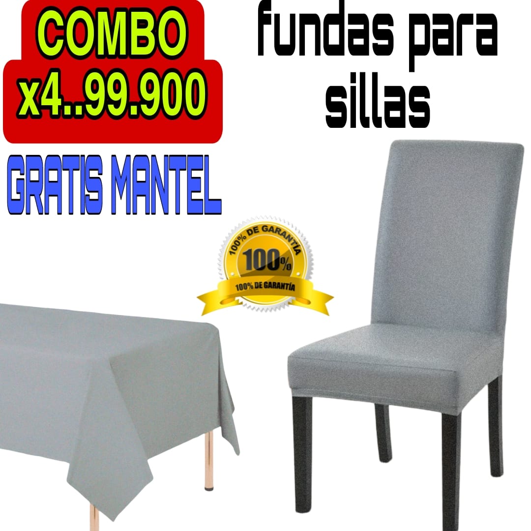 PROMOCION EN FUNDAS PARA SILLAS DE COMEDOR 5/5⭐️⭐️⭐️⭐️⭐️