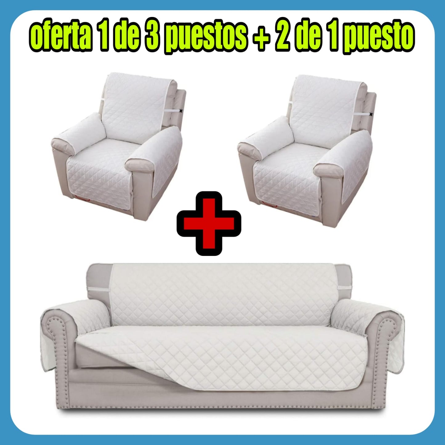 OFERTA EN PROTECTORES DOBLE FAZ PARA SOFA ⭐️⭐️⭐️⭐️⭐️5/5