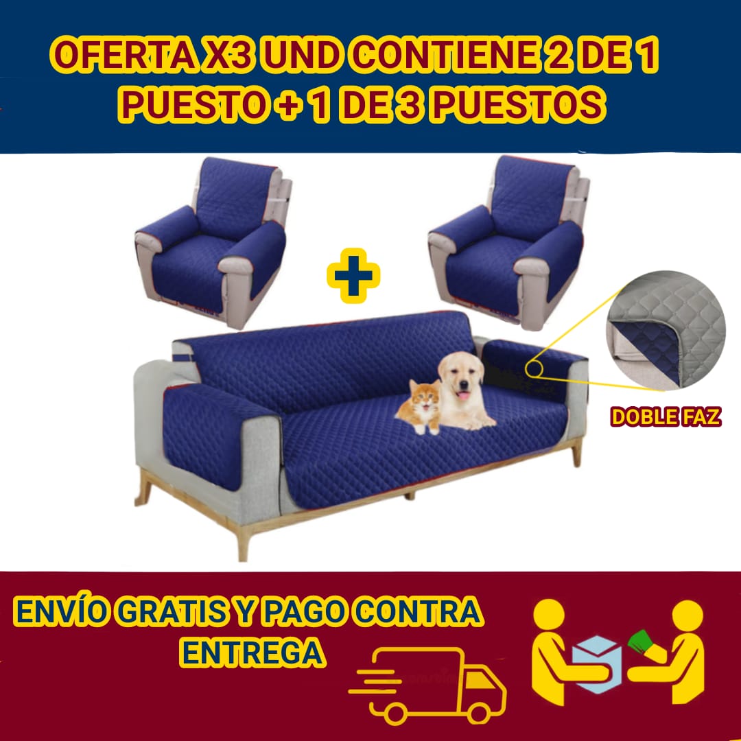 OFERTA EN PROTECTORES DOBLE FAZ PARA SOFA ⭐️⭐️⭐️⭐️⭐️5/5