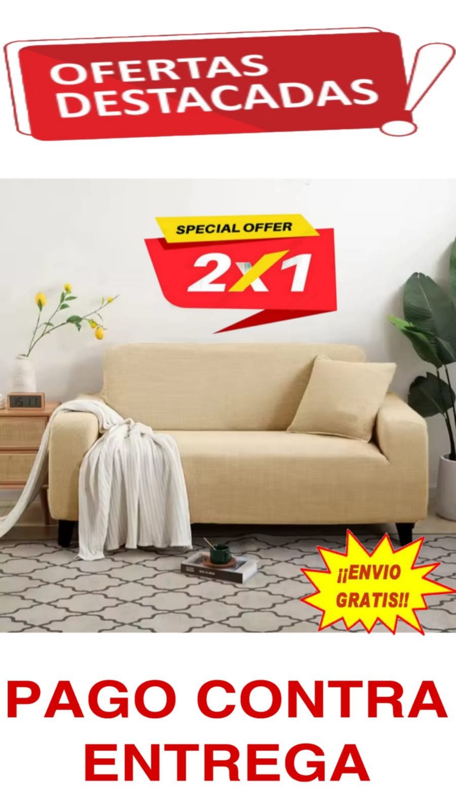 OFERTA 2X1 en fundas para sofa ⭐⭐⭐⭐⭐5/5