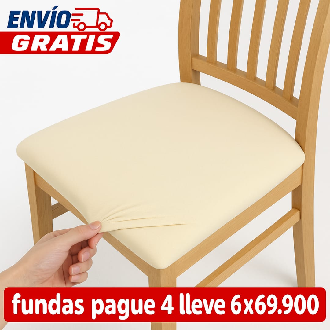 OFERTA EN FUNDAS PARA SILLAS DE COMEDOR SIN ESPALDAR 5/5⭐️⭐️⭐️⭐️⭐️