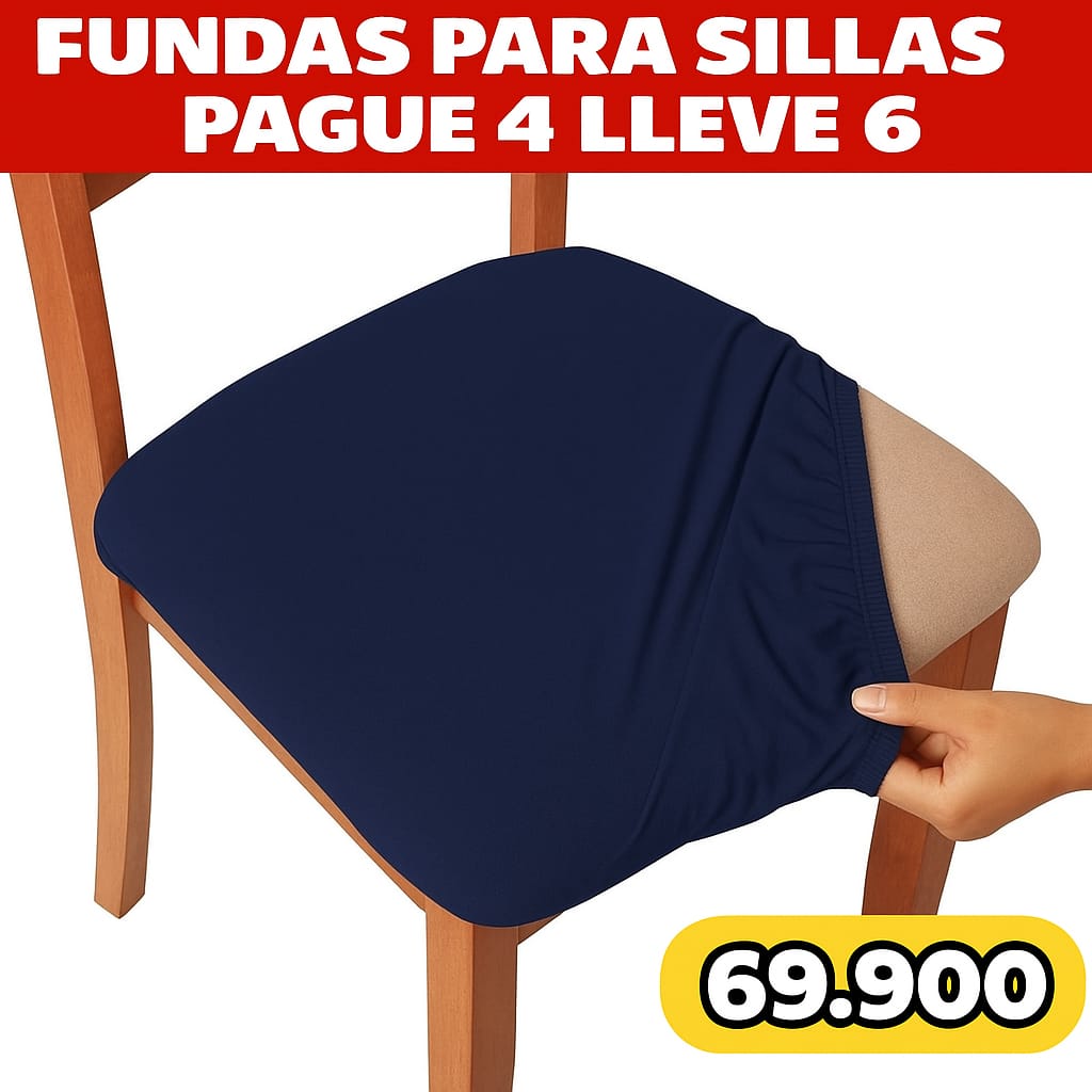 OFERTA EN FUNDAS PARA SILLAS DE COMEDOR SIN ESPALDAR 5/5⭐️⭐️⭐️⭐️⭐️