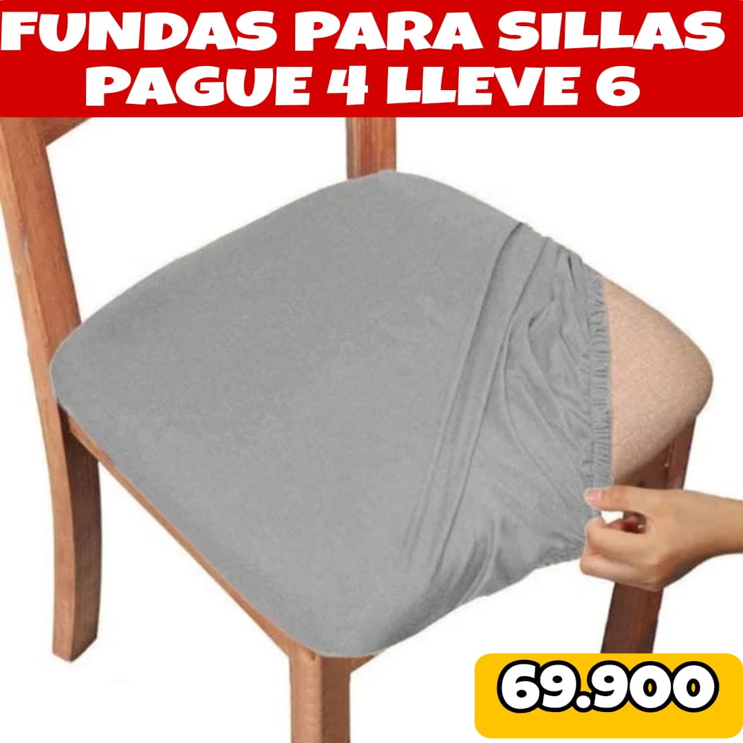 OFERTA EN FUNDAS PARA SILLAS DE COMEDOR SIN ESPALDAR 5/5⭐️⭐️⭐️⭐️⭐️