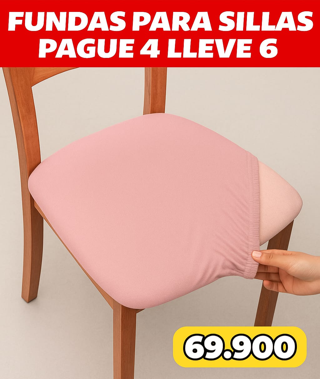 OFERTA EN FUNDAS PARA SILLAS DE COMEDOR SIN ESPALDAR 5/5⭐️⭐️⭐️⭐️⭐️