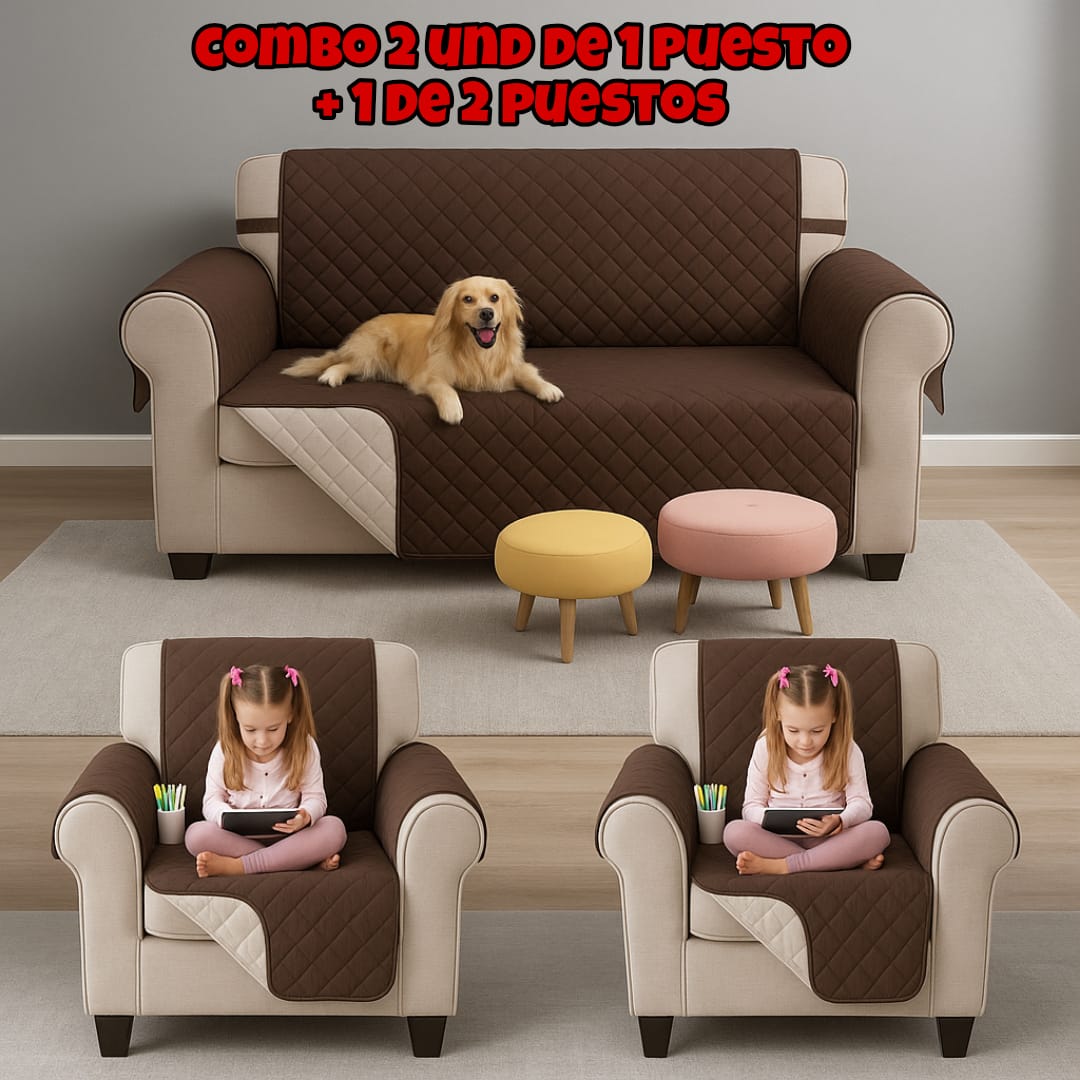 OFERTA EN PROTECTORES DOBLE FAZ PARA SOFA ⭐️⭐️⭐️⭐️⭐️5/5