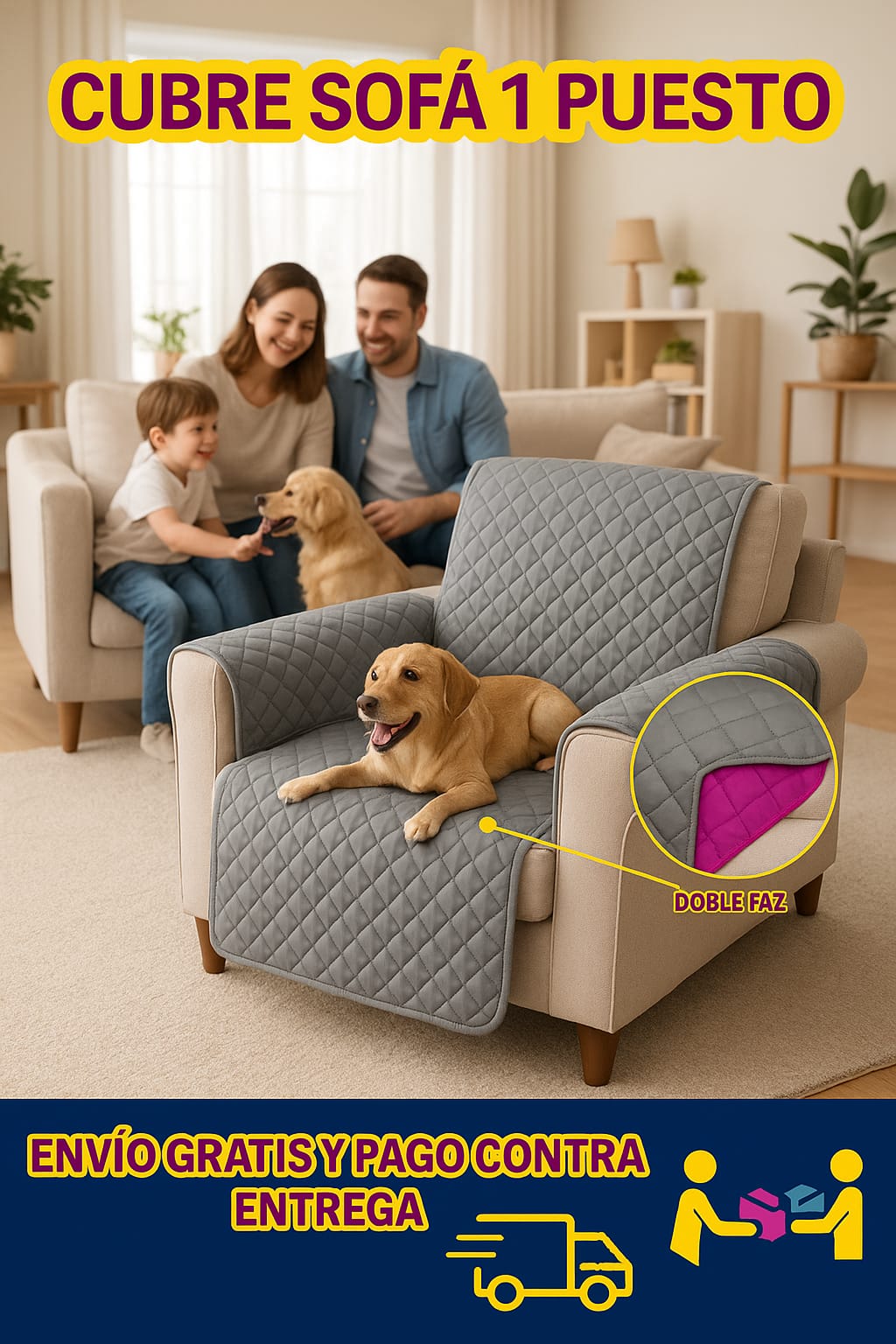 PROTECTOR PARA SOFA 1 PUESTO