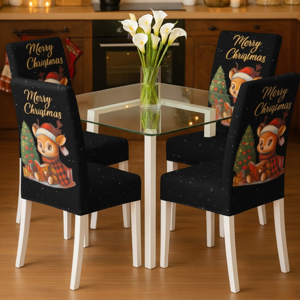 OFERTA EN FUNDAS PARA SILLAS EDICION NAVIDAD🎄🎄🦌🦌🦌