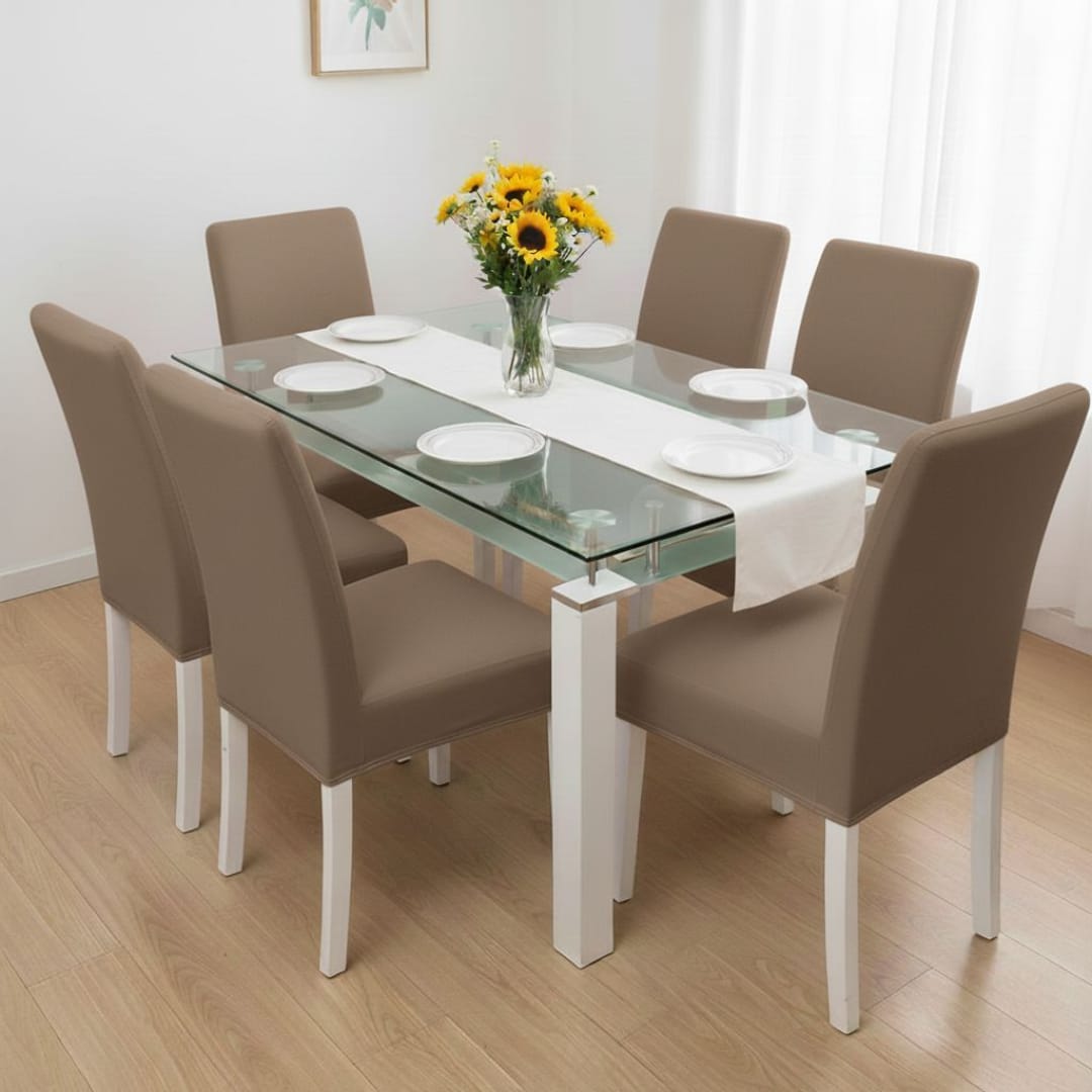 FUNDAS PARA SILLAS DE COMEDOR PAGUE 4 LLEVE 6 +GRATIS CAMINO DE MESA X $99.900 ⭐⭐⭐⭐⭐5/5