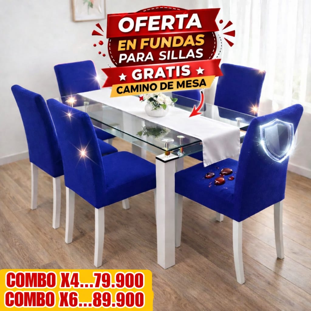 FUNDAS PARA SILLAS DE COMEDOR GRATIS CAMINO DE MESA  ⭐⭐⭐⭐⭐5/5