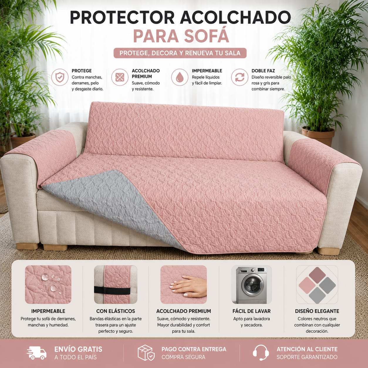 OFERTA EN PROTECTORES DOBLE FAZ PARA SOFA ⭐️⭐️⭐️⭐️⭐️5/5