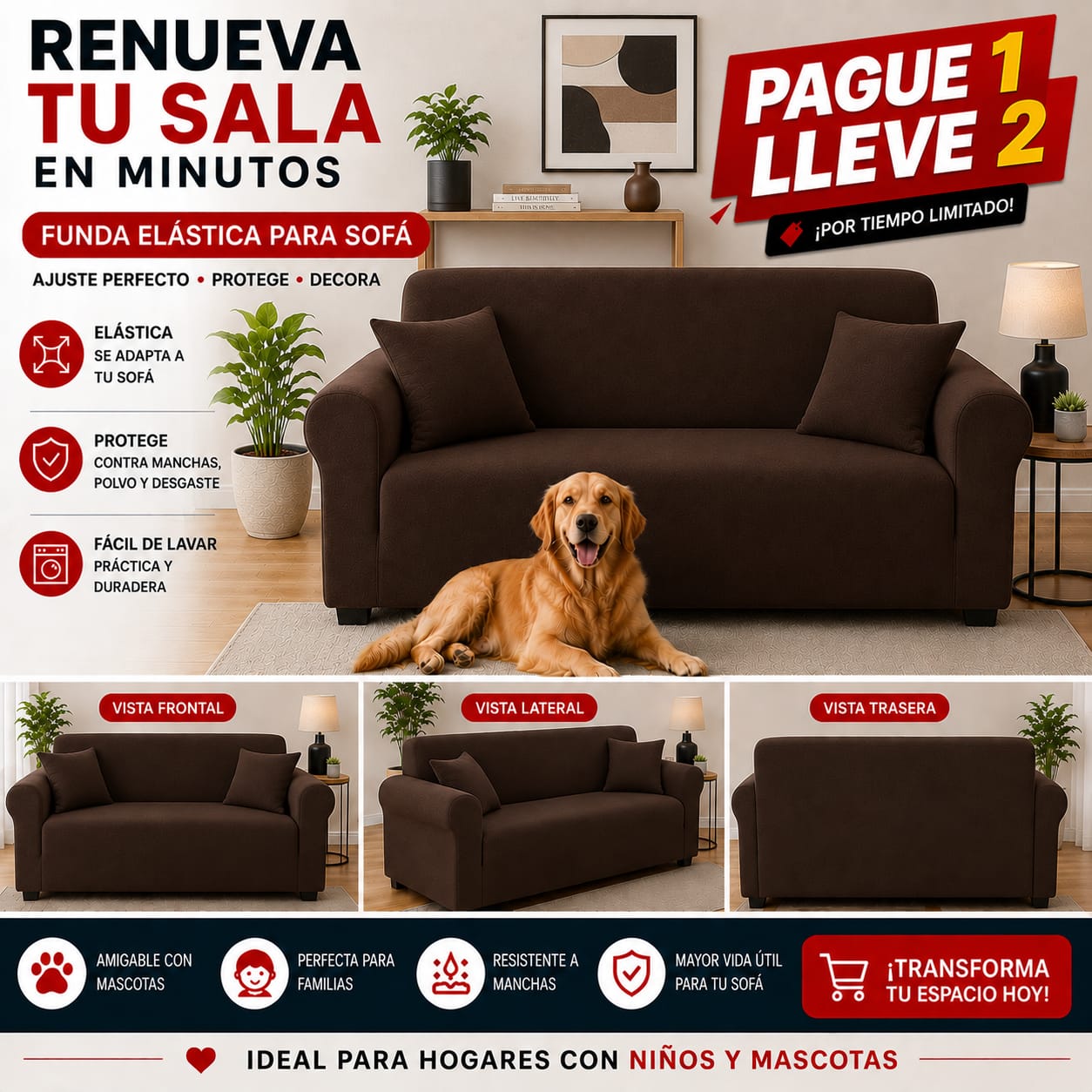 OFERTA 2X1 en fundas para sofa ⭐⭐⭐⭐⭐5/5