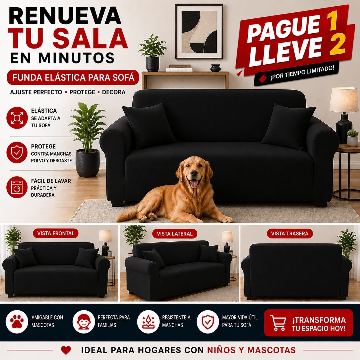 OFERTA 2X1 en fundas para sofa ⭐⭐⭐⭐⭐5/5