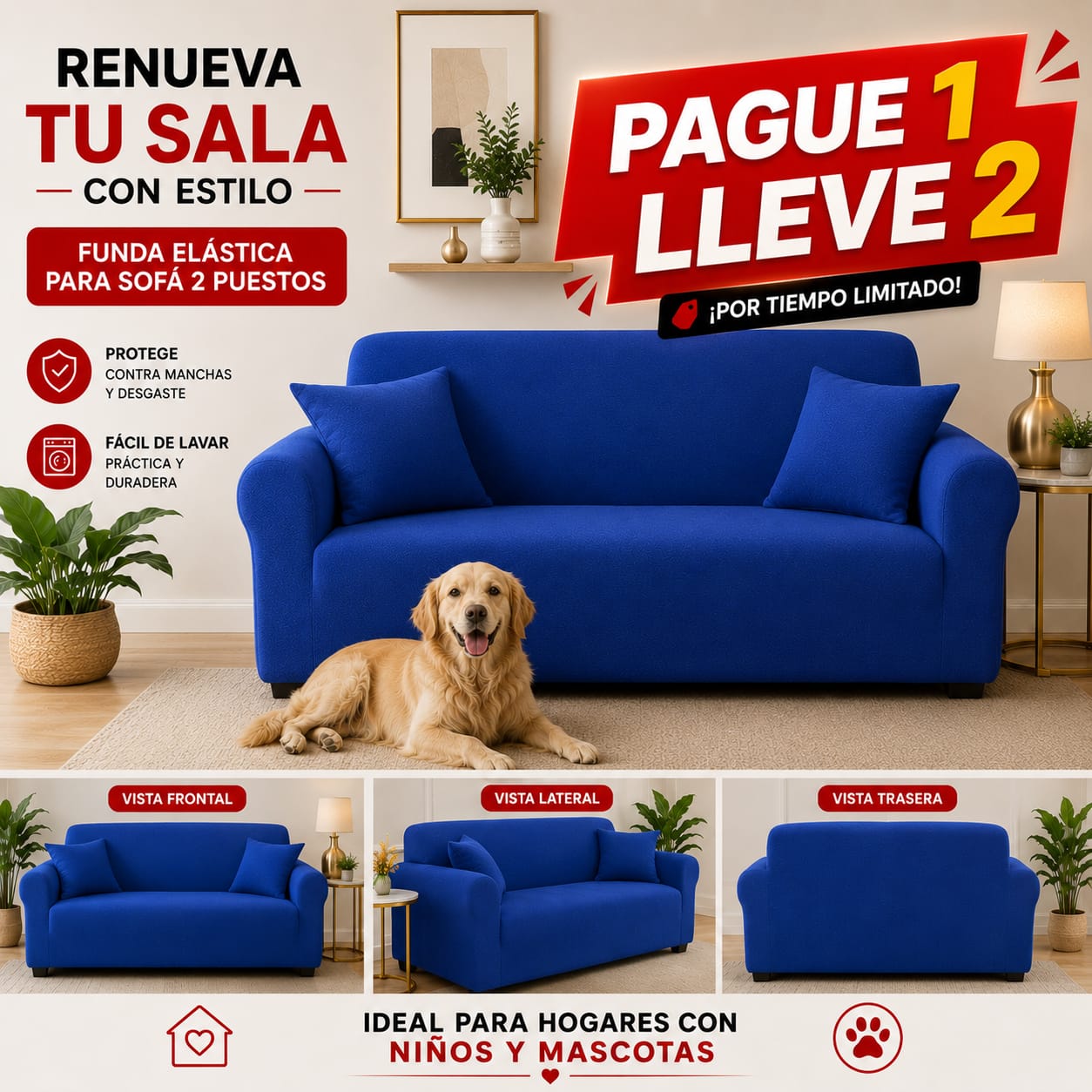 OFERTA 2X1 en fundas para sofa ⭐⭐⭐⭐⭐5/5