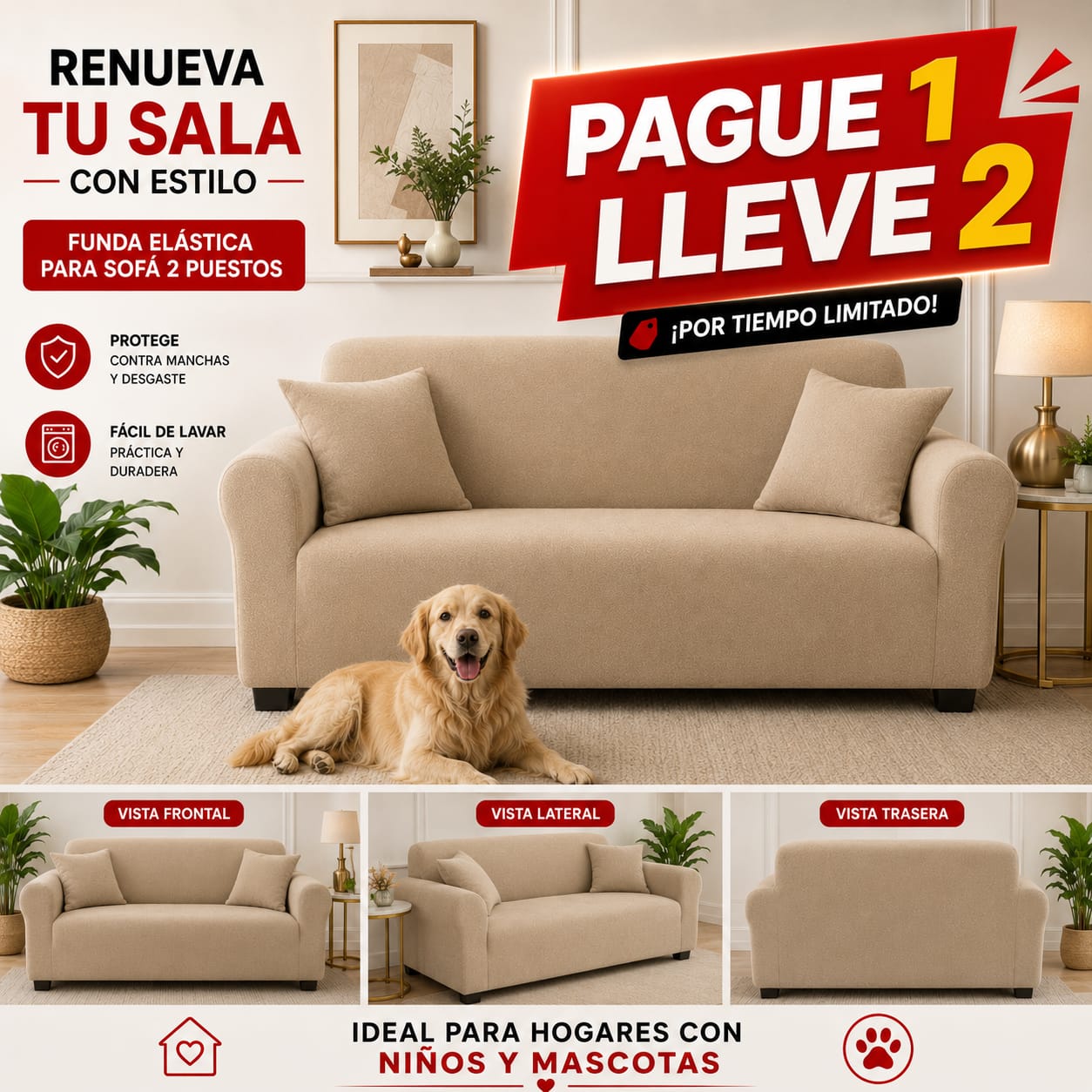 OFERTA 2X1 en fundas para sofa ⭐⭐⭐⭐⭐5/5