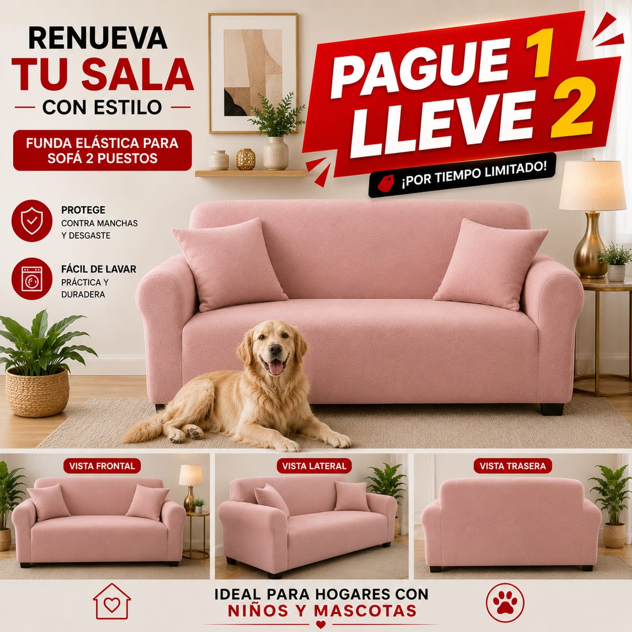 OFERTA 2X1 en fundas para sofa ⭐⭐⭐⭐⭐5/5