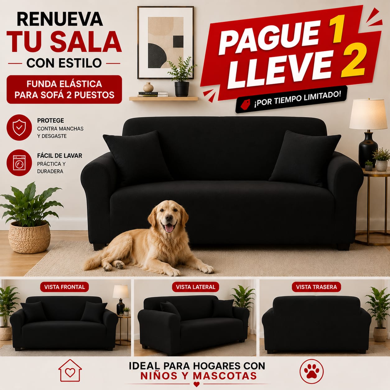 OFERTA 2X1 en fundas para sofa ⭐⭐⭐⭐⭐5/5