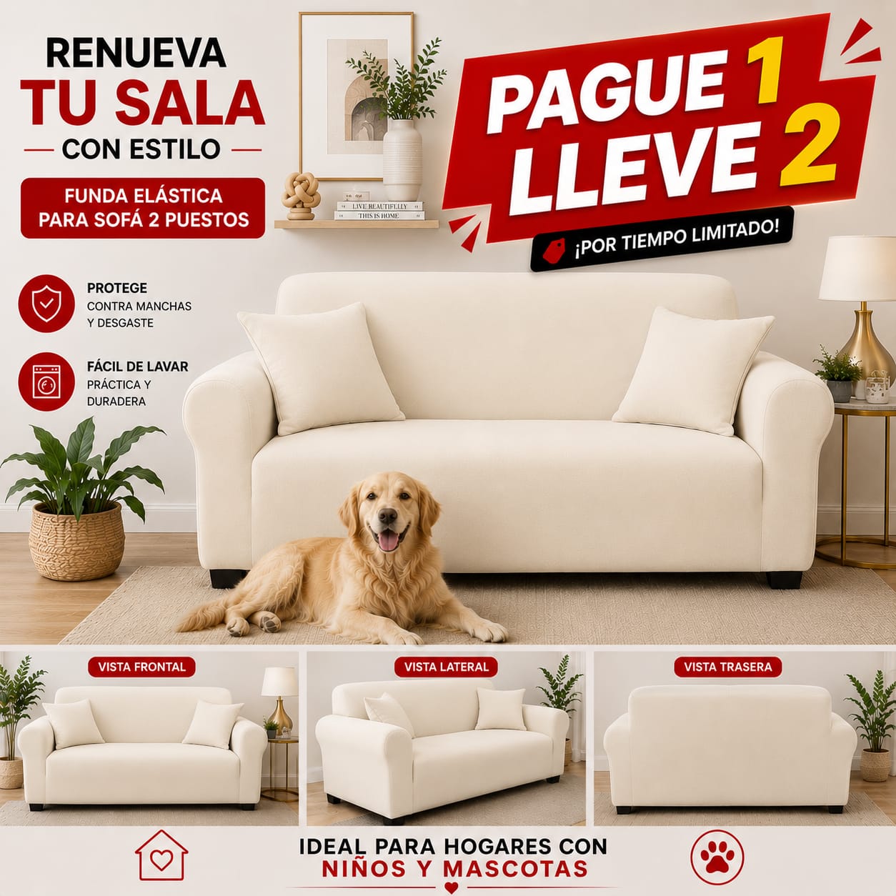 OFERTA 2X1 en fundas para sofa ⭐⭐⭐⭐⭐5/5