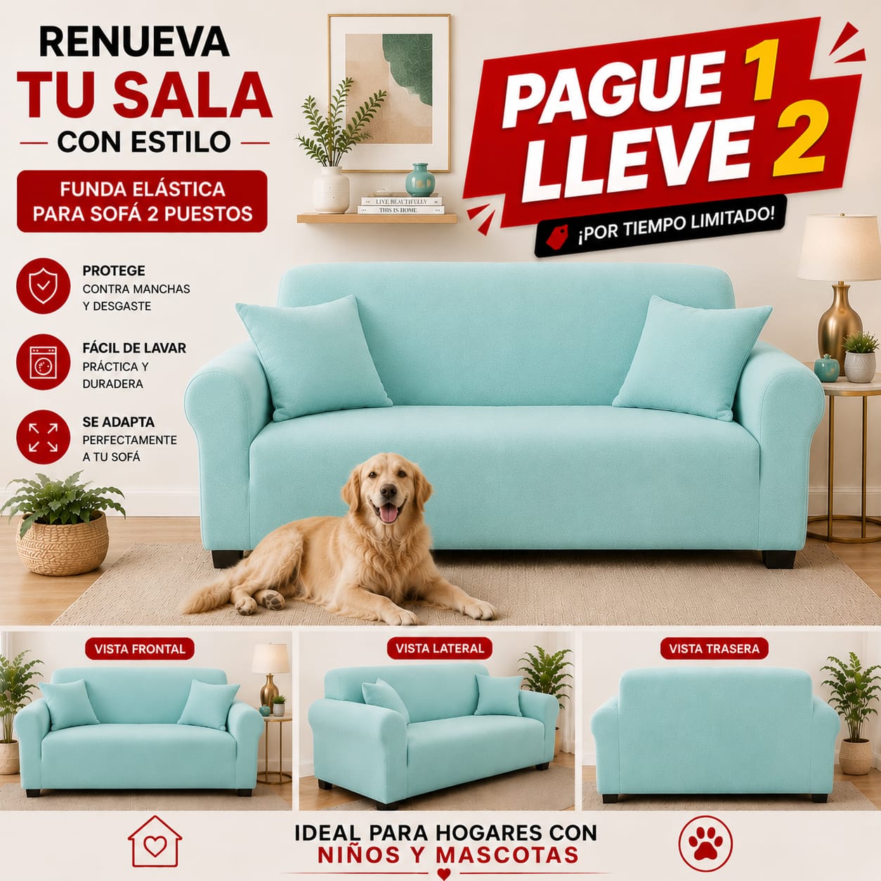 OFERTA 2X1 en fundas para sofa ⭐⭐⭐⭐⭐5/5