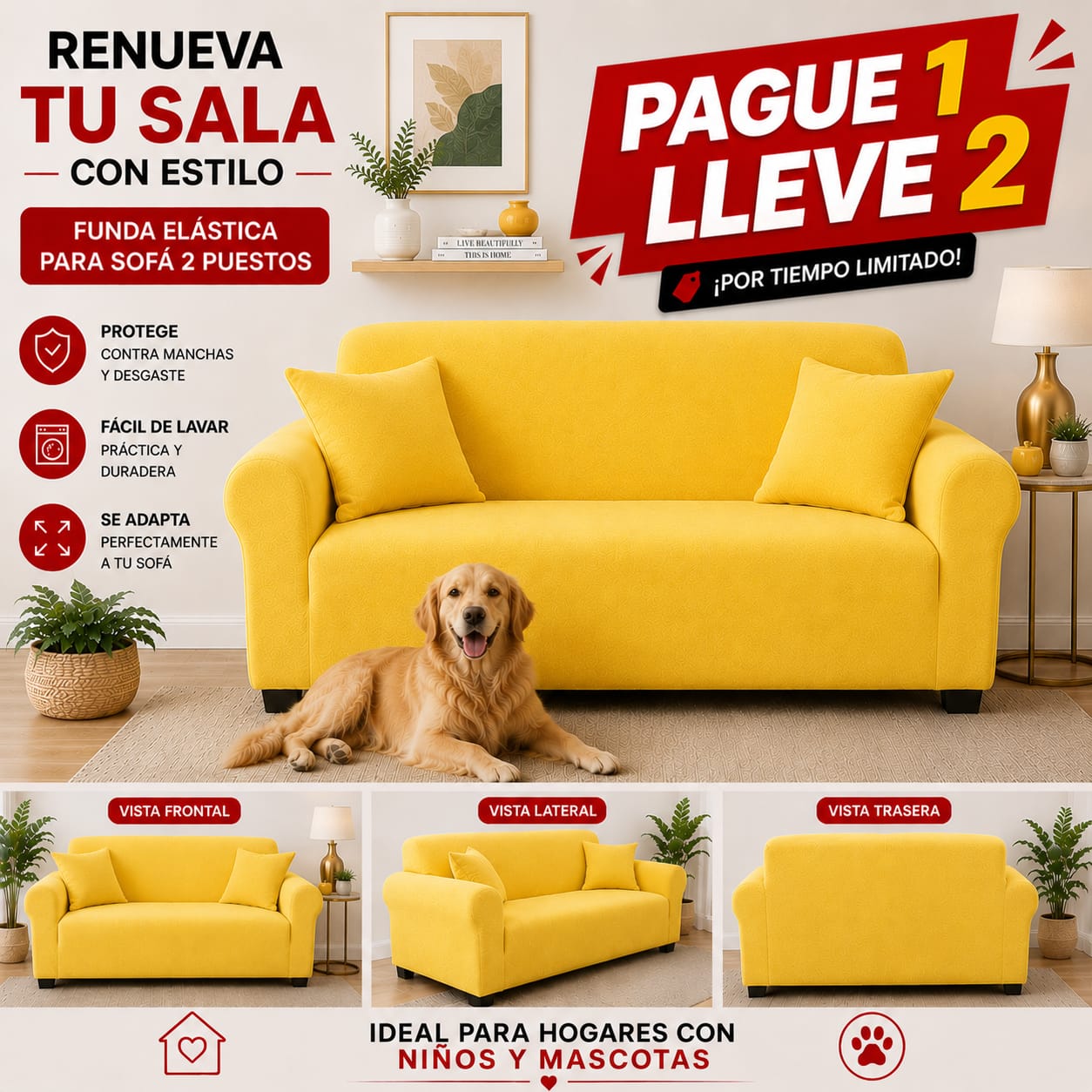 OFERTA 2X1 en fundas para sofa ⭐⭐⭐⭐⭐5/5