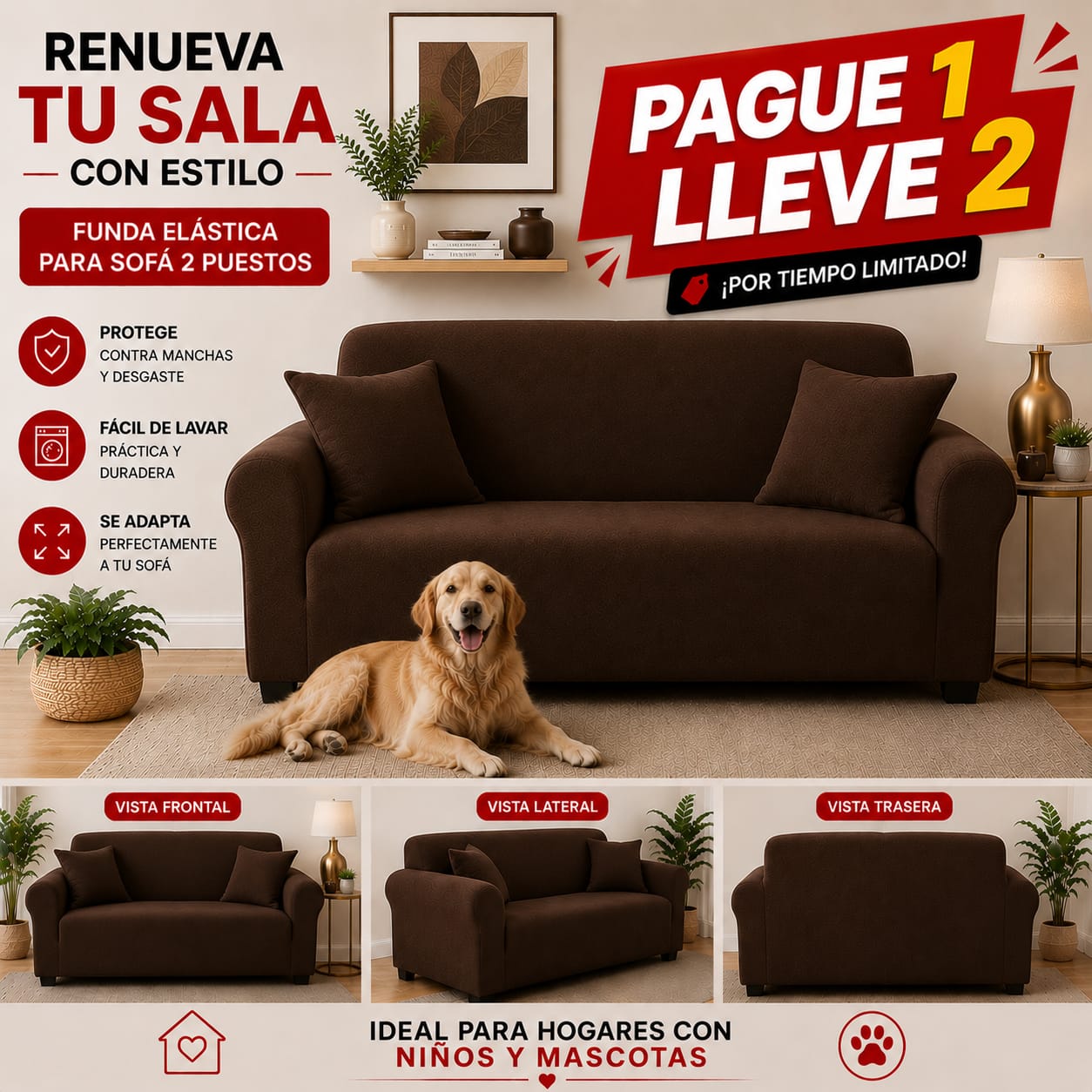 OFERTA 2X1 en fundas para sofa ⭐⭐⭐⭐⭐5/5