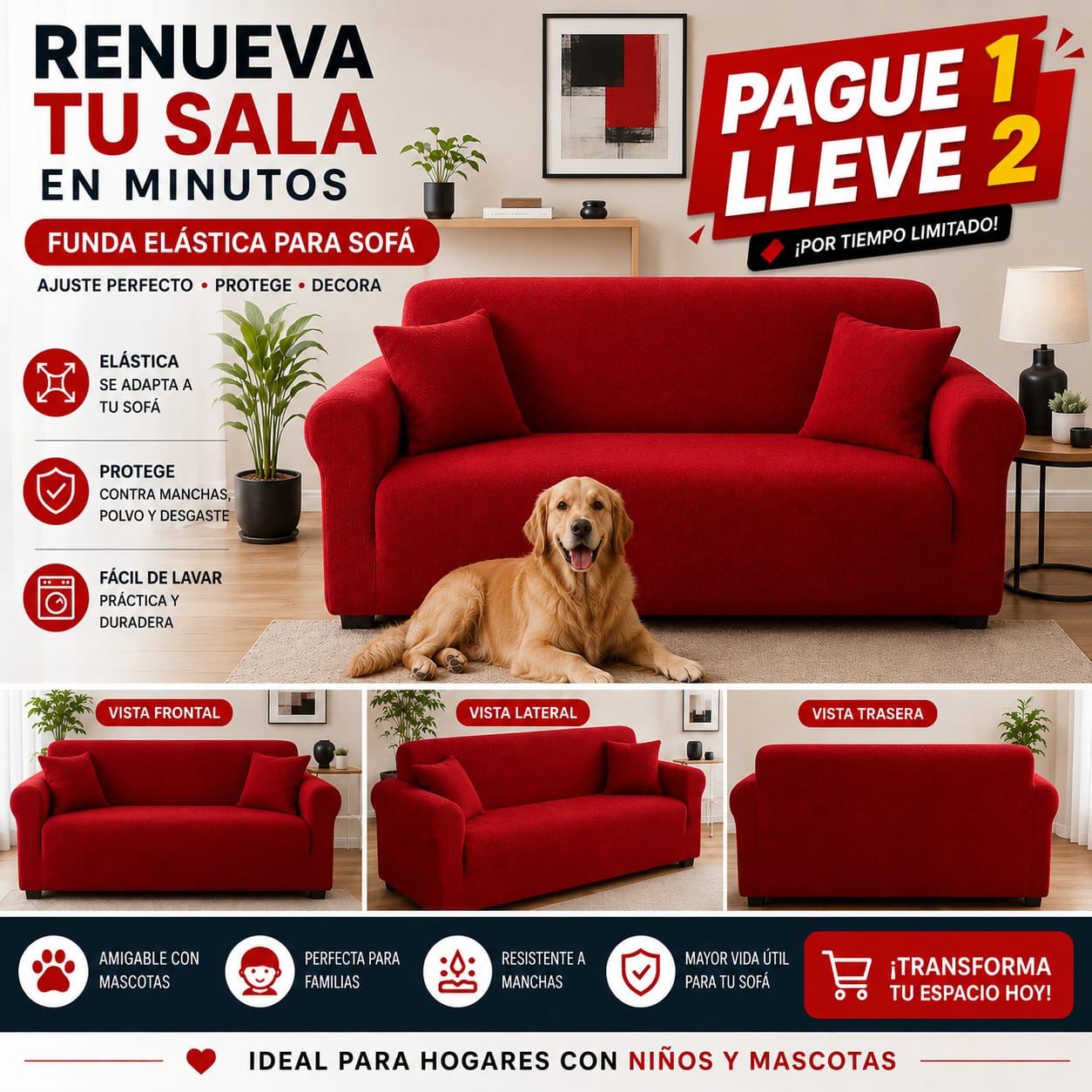 OFERTA 2X1 en fundas para sofa ⭐⭐⭐⭐⭐5/5