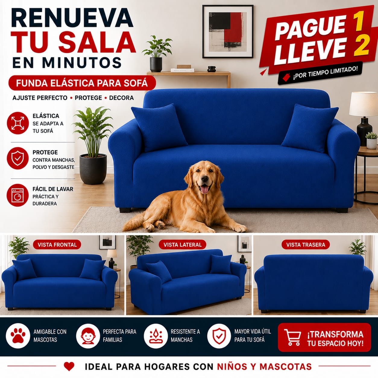 OFERTA 2X1 en fundas para sofa ⭐⭐⭐⭐⭐5/5