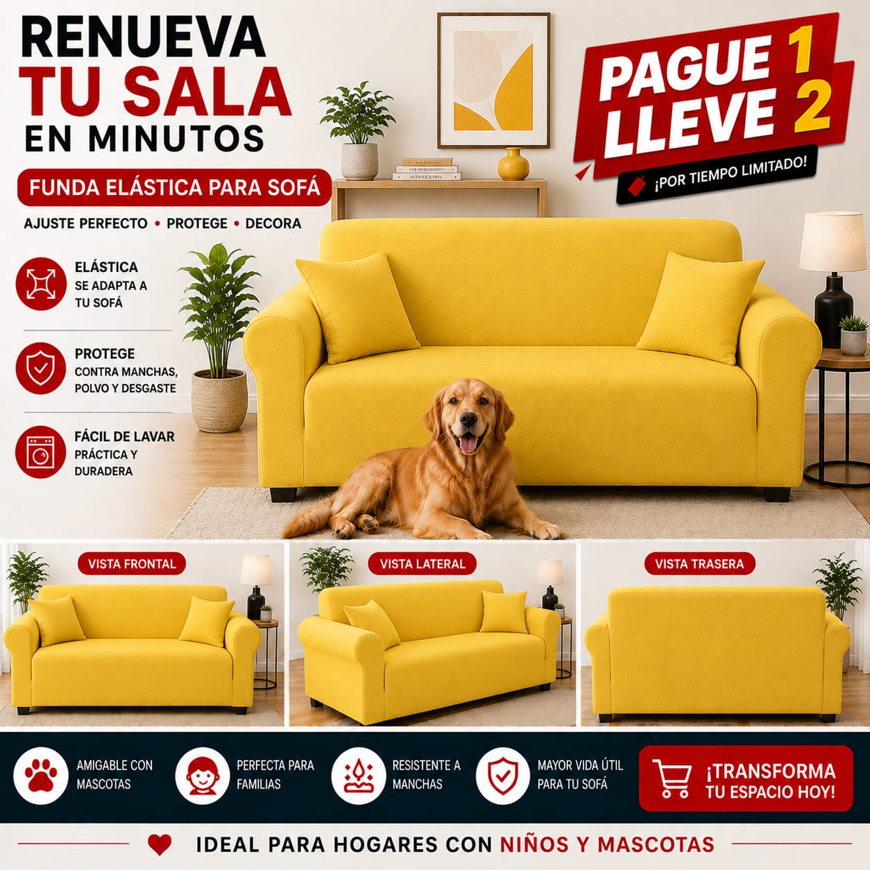 OFERTA 2X1 en fundas para sofa ⭐⭐⭐⭐⭐5/5