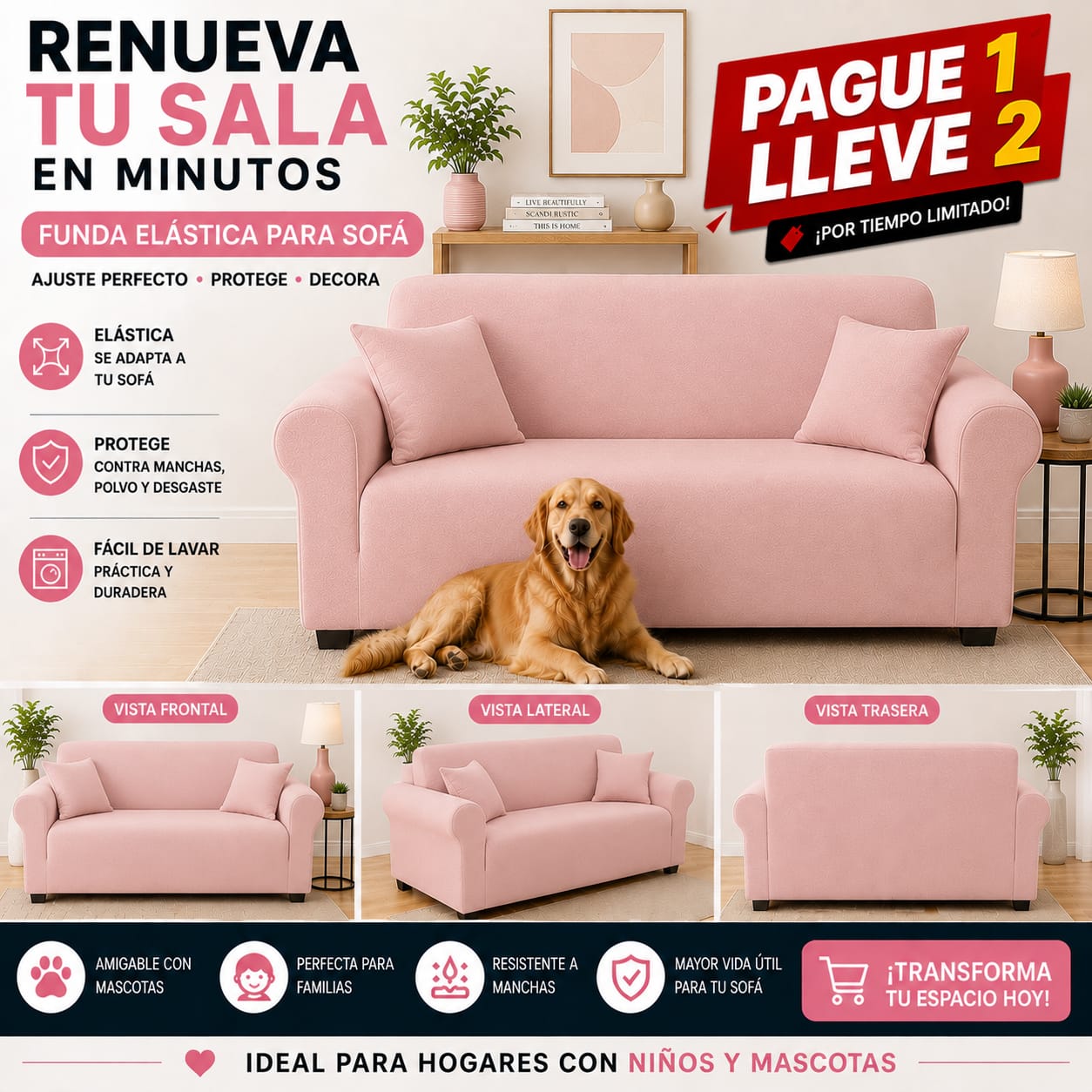 OFERTA 2X1 en fundas para sofa ⭐⭐⭐⭐⭐5/5