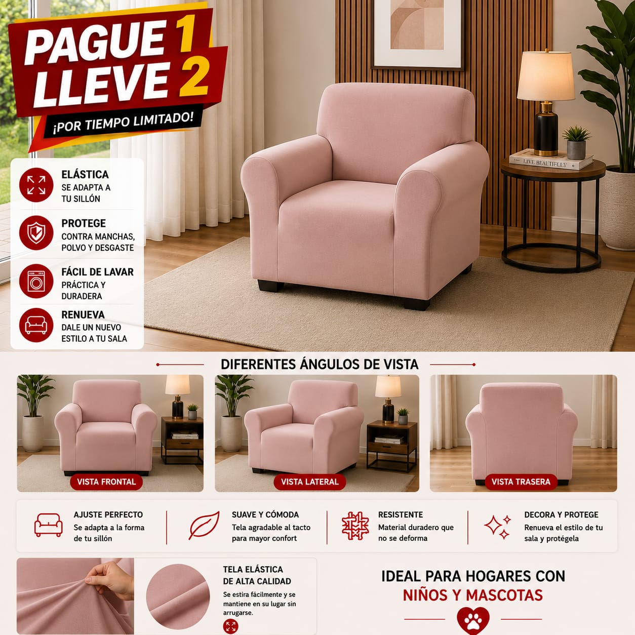 OFERTA 2X1 en fundas para sofa ⭐⭐⭐⭐⭐5/5