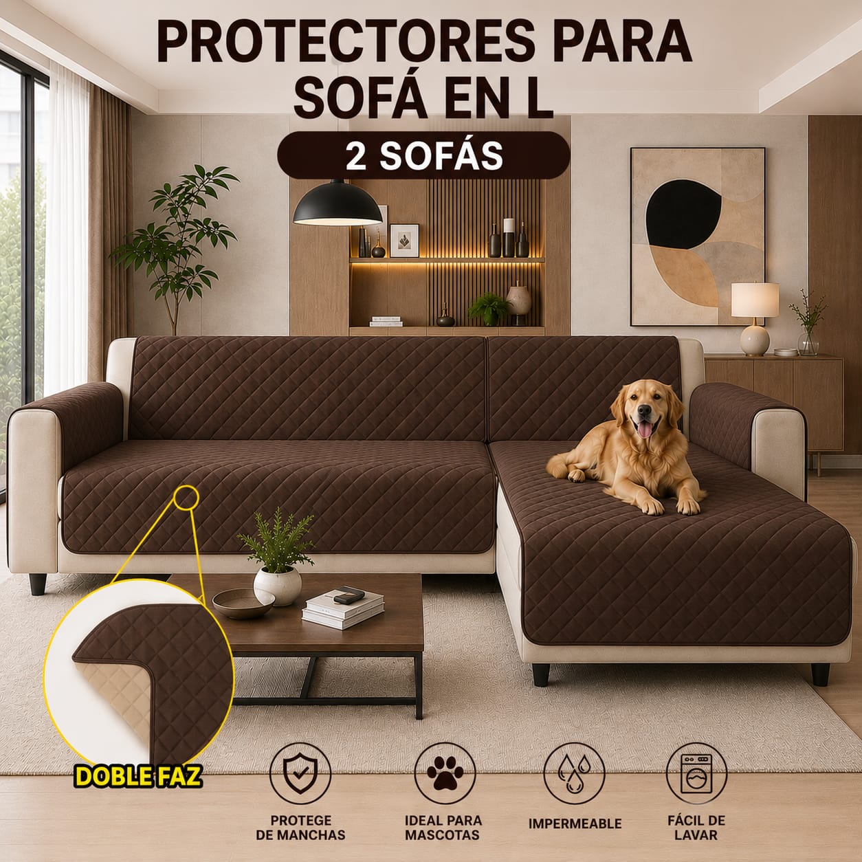OFERTA EN PROTECTORES DOBLE FAZ PARA SOFA ⭐️⭐️⭐️⭐️⭐️5/5