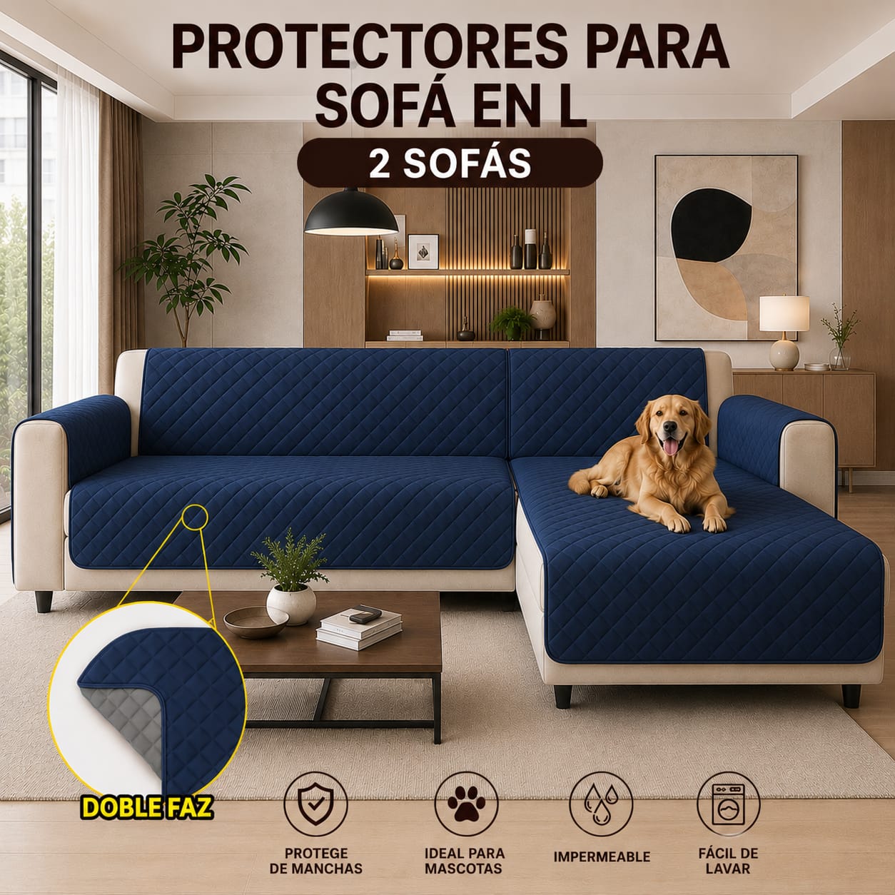 OFERTA EN PROTECTORES DOBLE FAZ PARA SOFA ⭐️⭐️⭐️⭐️⭐️5/5
