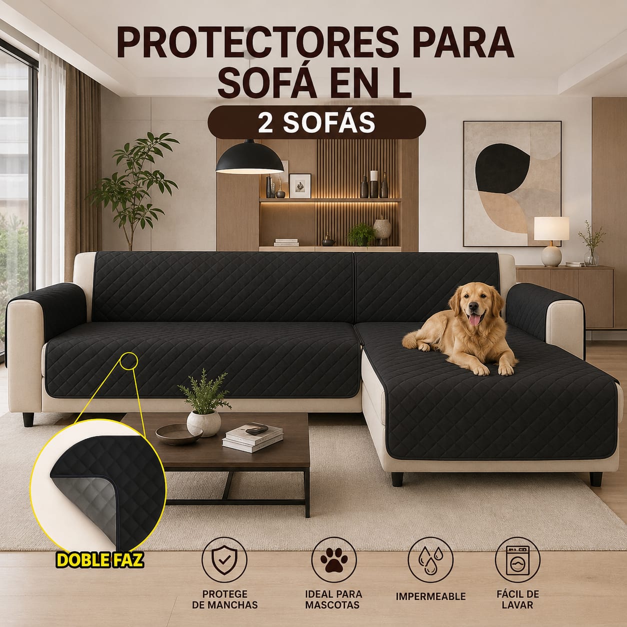 OFERTA EN PROTECTORES DOBLE FAZ PARA SOFA ⭐️⭐️⭐️⭐️⭐️5/5