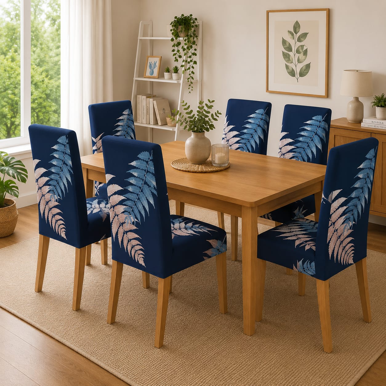 OFERTA EN FUNDAS ESTAMPADAS Y AJUSTABLES PARA SILLAS DE COMEDOR 5/5⭐️⭐️⭐️⭐️⭐️