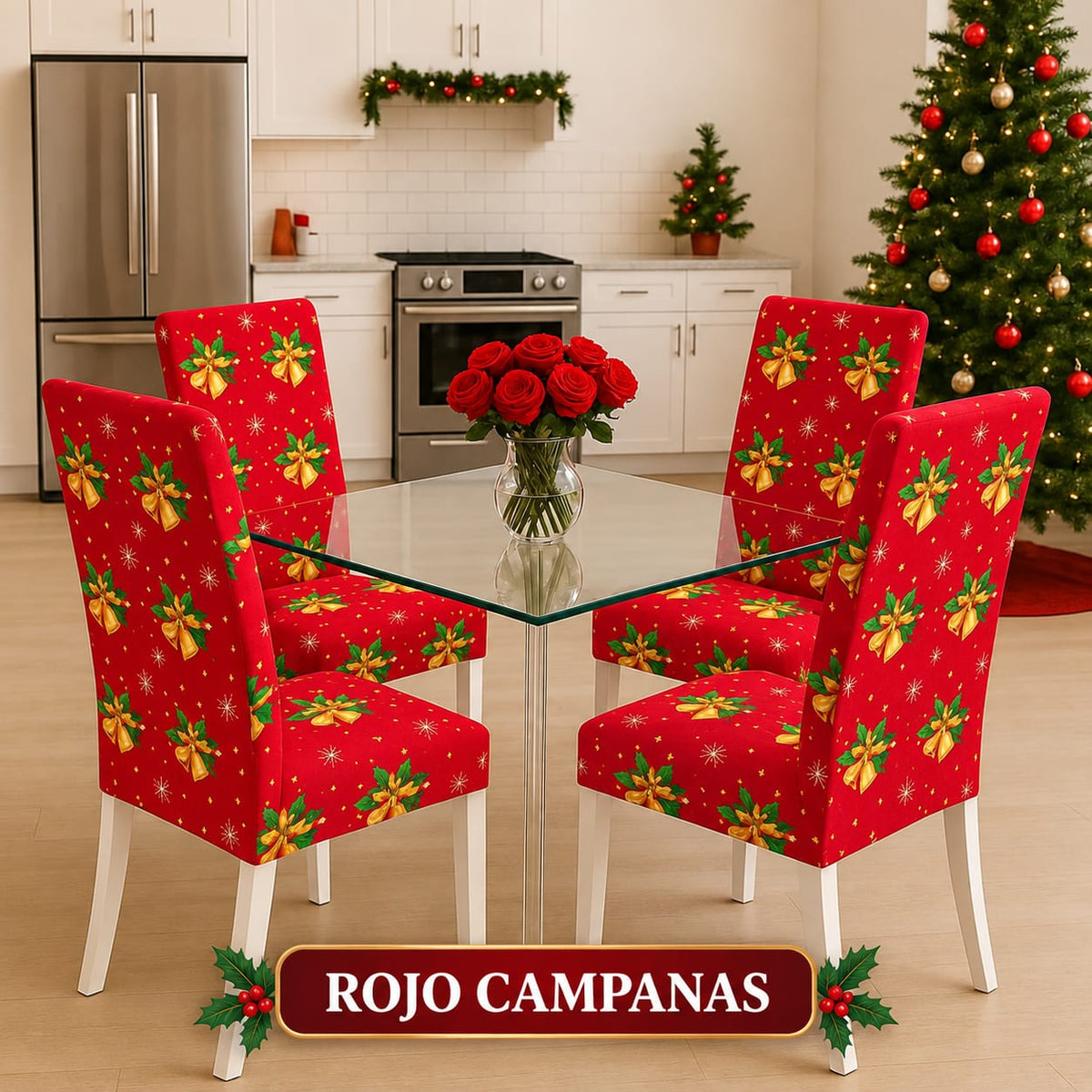 OFERTA EN FUNDAS PARA SILLAS EDICION NAVIDAD🎄🎄🦌🦌🦌