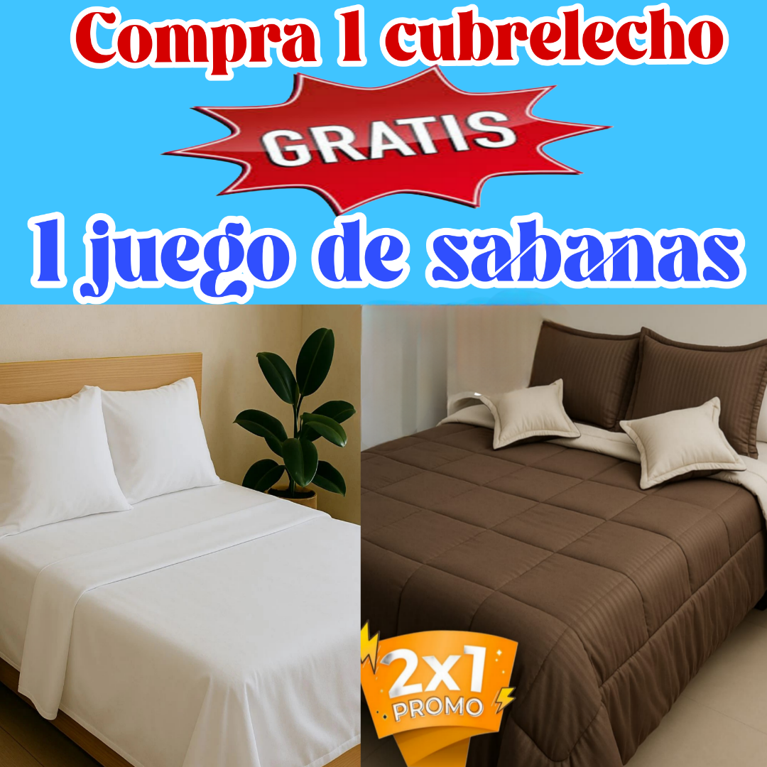 REMATE Cubrelecho GRATIS juego de sabanas del mismo tamaño ⭐⭐⭐⭐⭐5/5