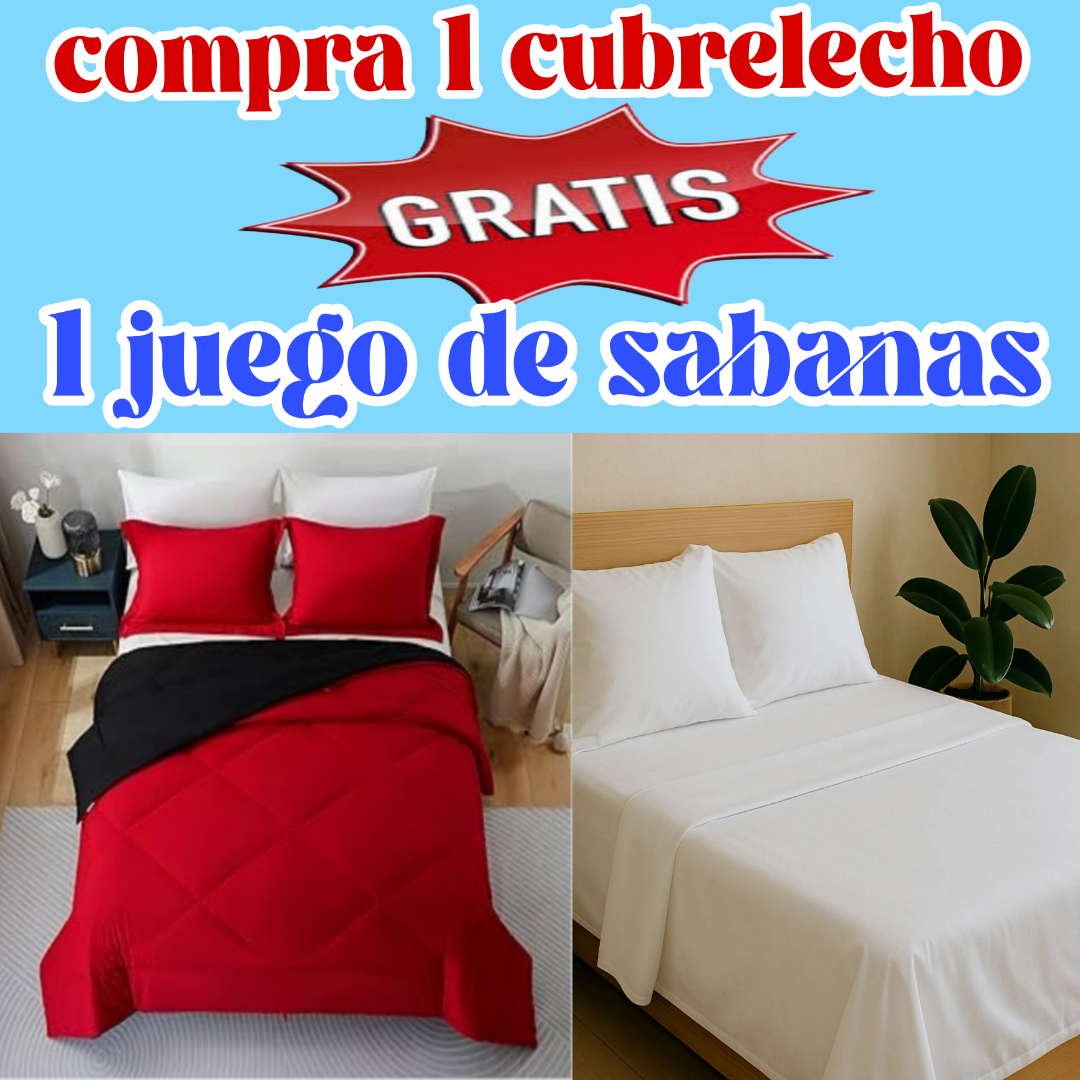 REMATE Cubrelecho GRATIS juego de sabanas del mismo tamaño ⭐⭐⭐⭐⭐5/5