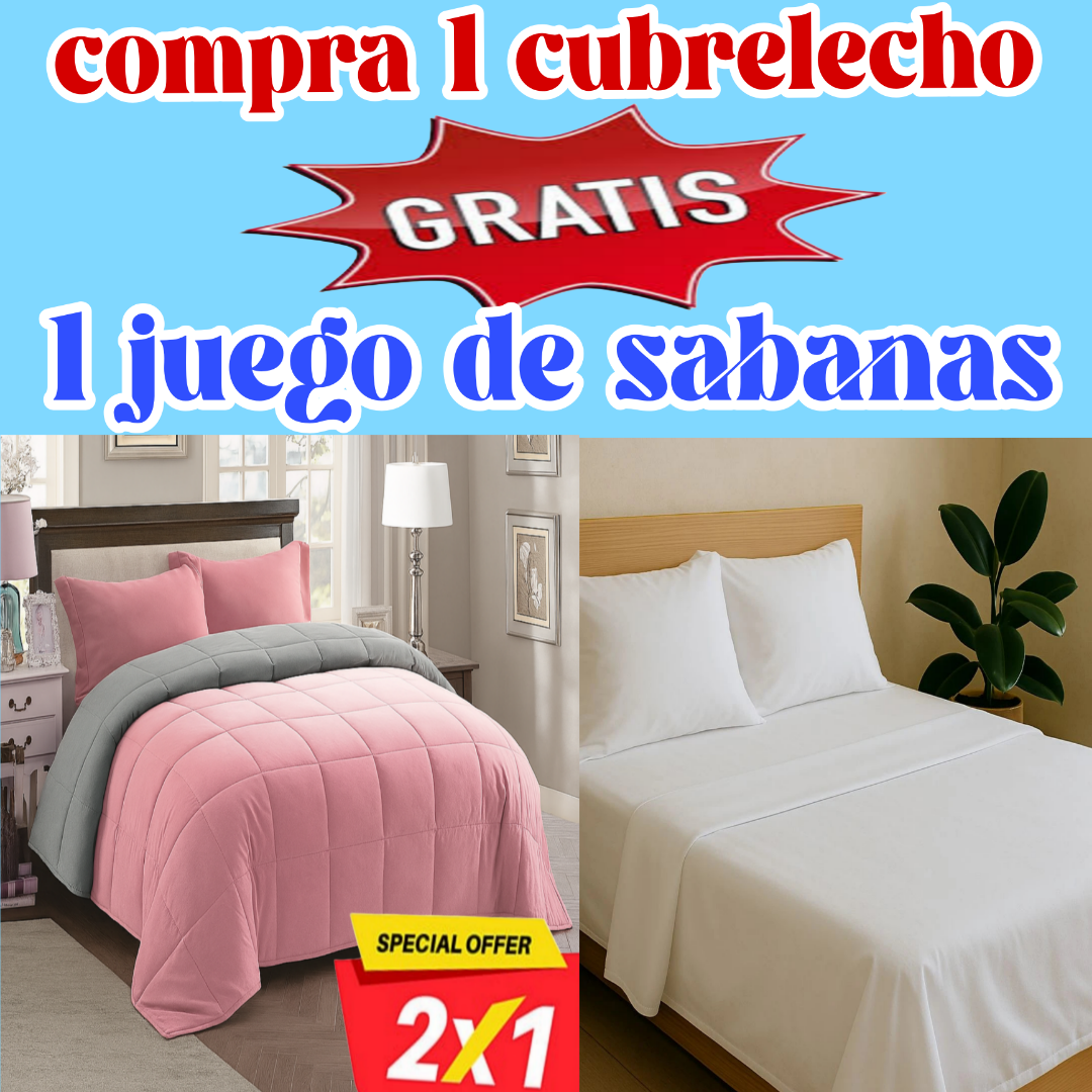 REMATE Cubrelecho GRATIS juego de sabanas del mismo tamaño ⭐⭐⭐⭐⭐5/5