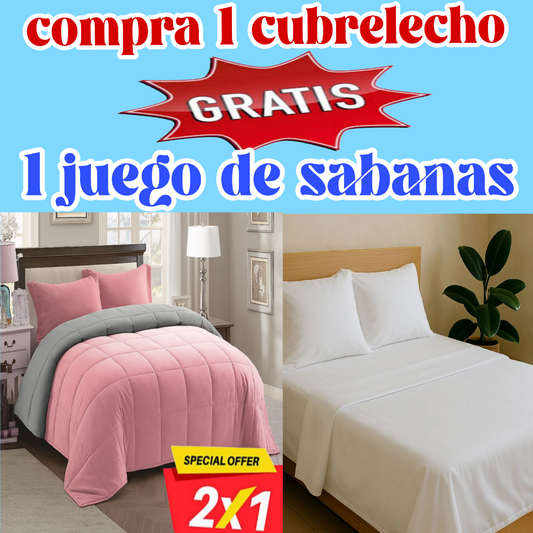 REMATE Cubrelecho GRATIS juego de sabanas del mismo tamaño ⭐⭐⭐⭐⭐5/5