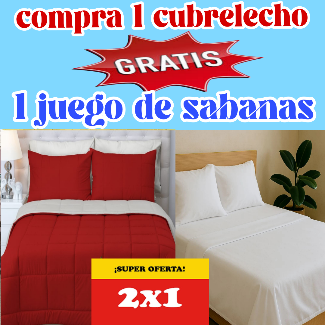 REMATE Cubrelecho GRATIS juego de sabanas del mismo tamaño ⭐⭐⭐⭐⭐5/5