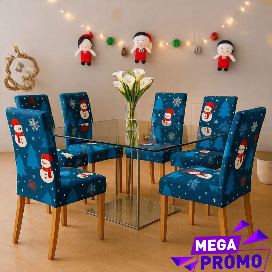 OFERTA EN FUNDAS PARA SILLAS EDICION NAVIDAD🎄🎄🦌🦌🦌