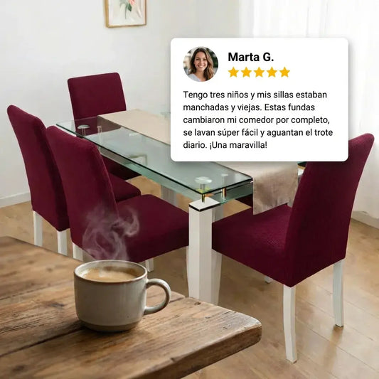 FUNDAS PARA SILLAS DE COMEDOR GRATIS CAMINO DE MESA  ⭐⭐⭐⭐⭐5/5